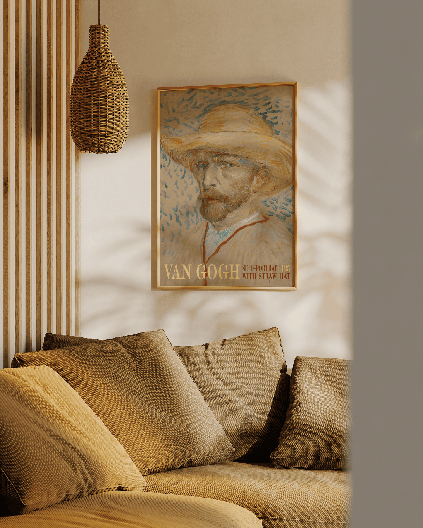 VINCENT VAN GOGH, SELFPORTAIT WITH STRAW HAT - Art Poster - InSitu Posters