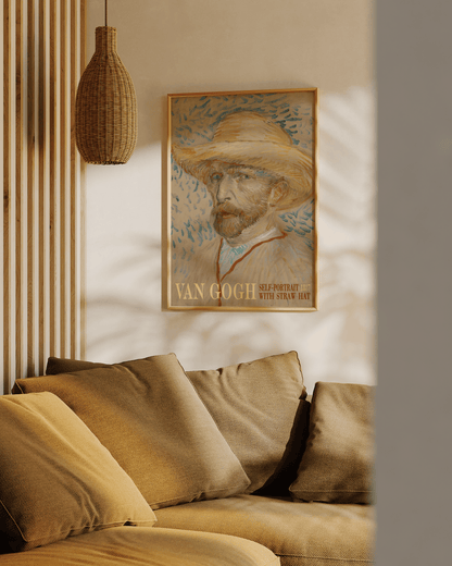 VINCENT VAN GOGH, SELFPORTAIT WITH STRAW HAT - Art Poster - InSitu Posters