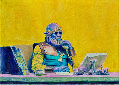 Original Painting "Purple" - by Tobias Hungeberg (24x30cm)